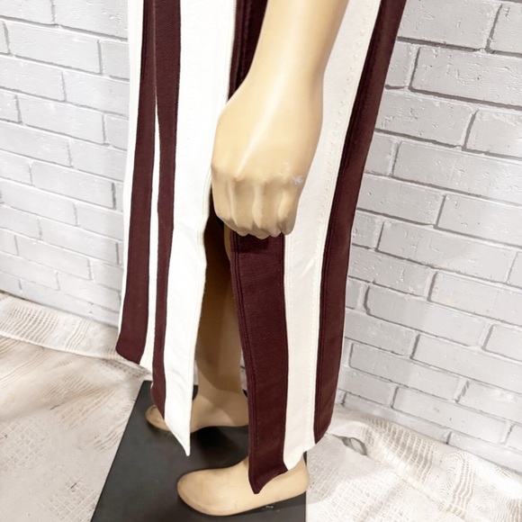 Anthropologie Striped Brown and White Women's Dress - Picture 12 of 12